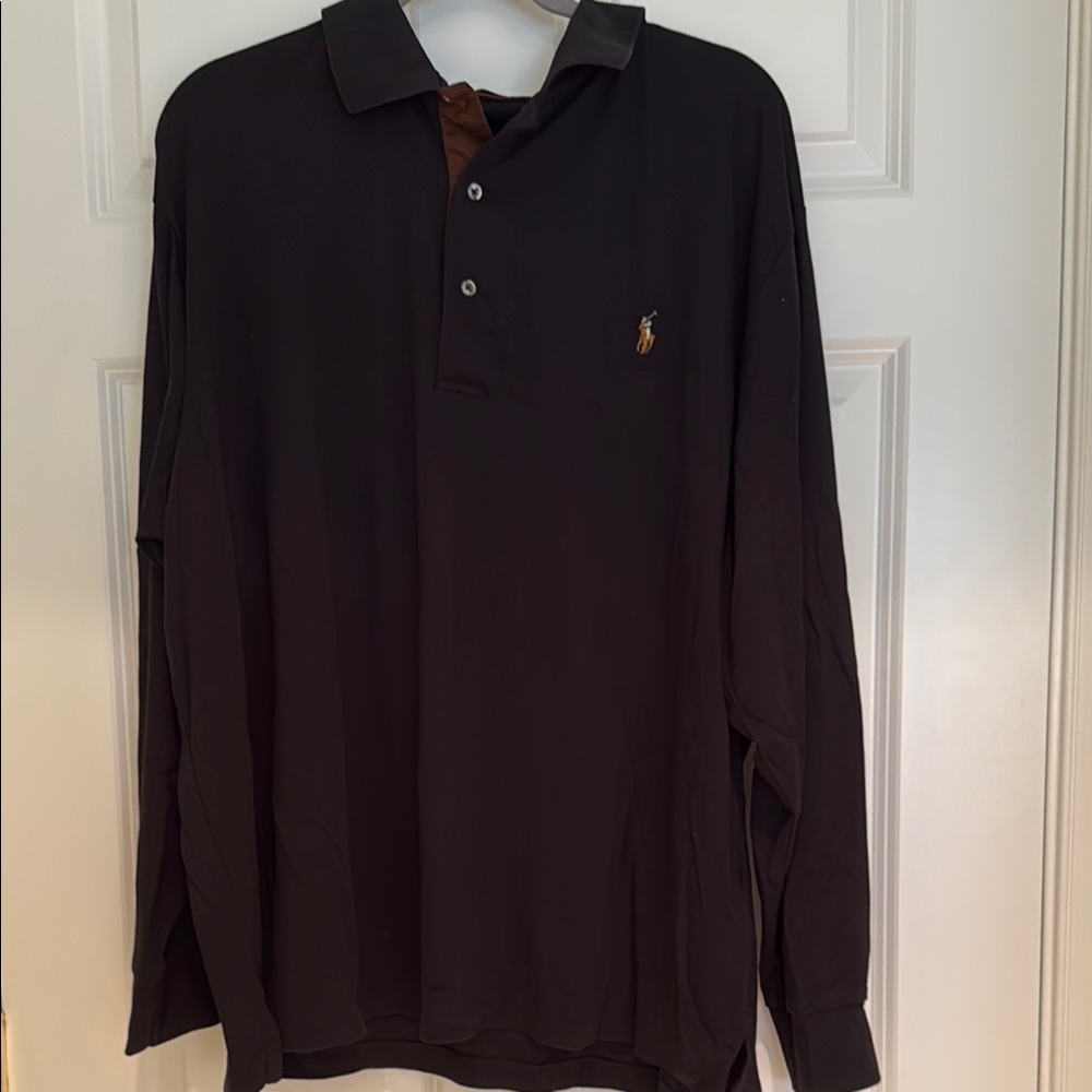 Ralph Lauren Black Polo Shirt Classic Style